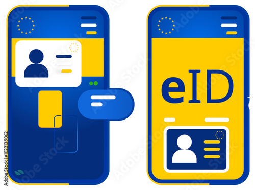 a smartphone and digital eI...