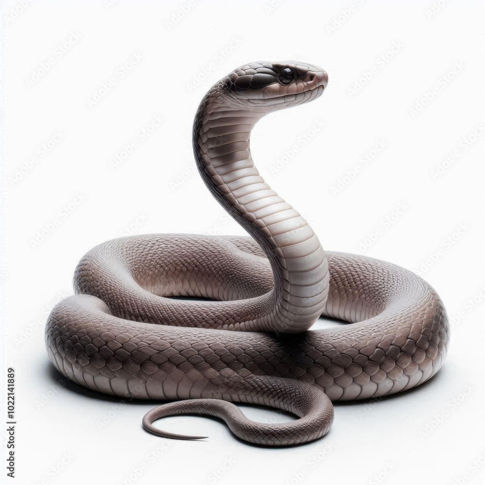 Fototapeta premium snake on white background