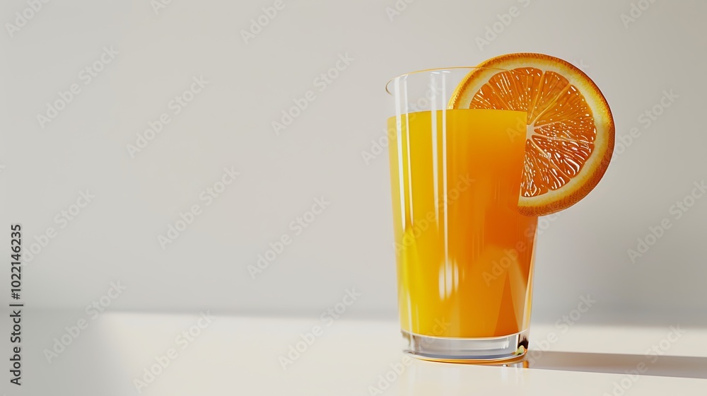 glass of orange juice on white background glass of orange juice on white background
