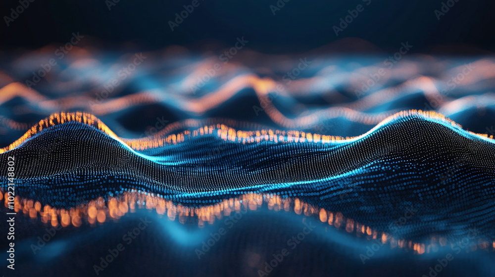 Futuristic Abstract Digital Data Streams and Networks Futuristic Abstract Digital Data Streams and Networks