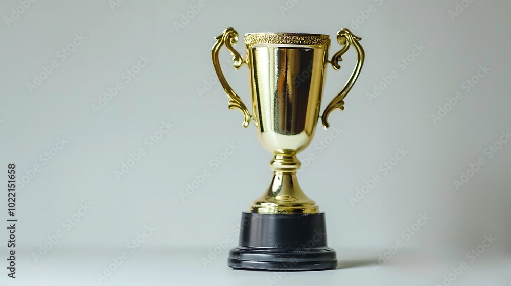 gold cup on white background gold cup on white background