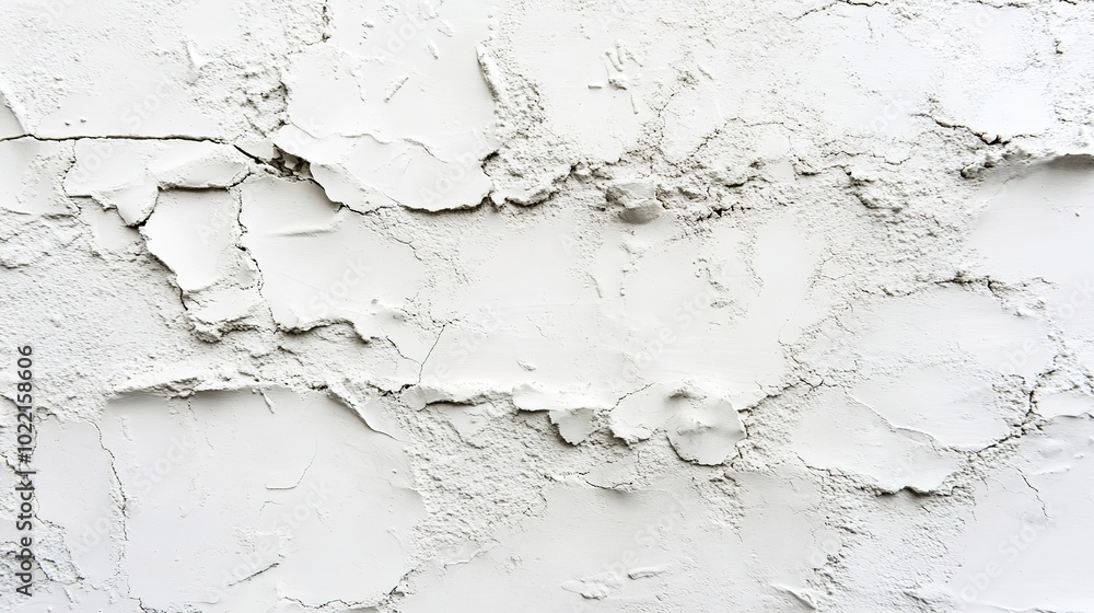 Cracked White Wall Surface for Background or Texture Cracked White Wall Surface for Background or Texture