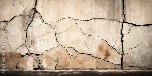 Cracked cement wall background
