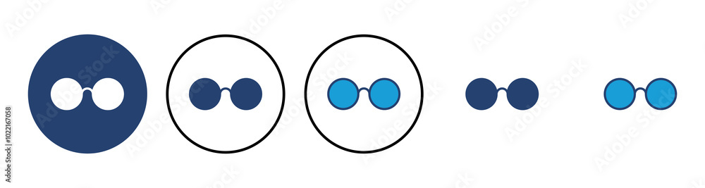 Glasses icon vector. Glasses vector icon Glasses icon vector. Glasses vector icon