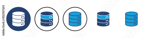 Database icon vector. database vector icon