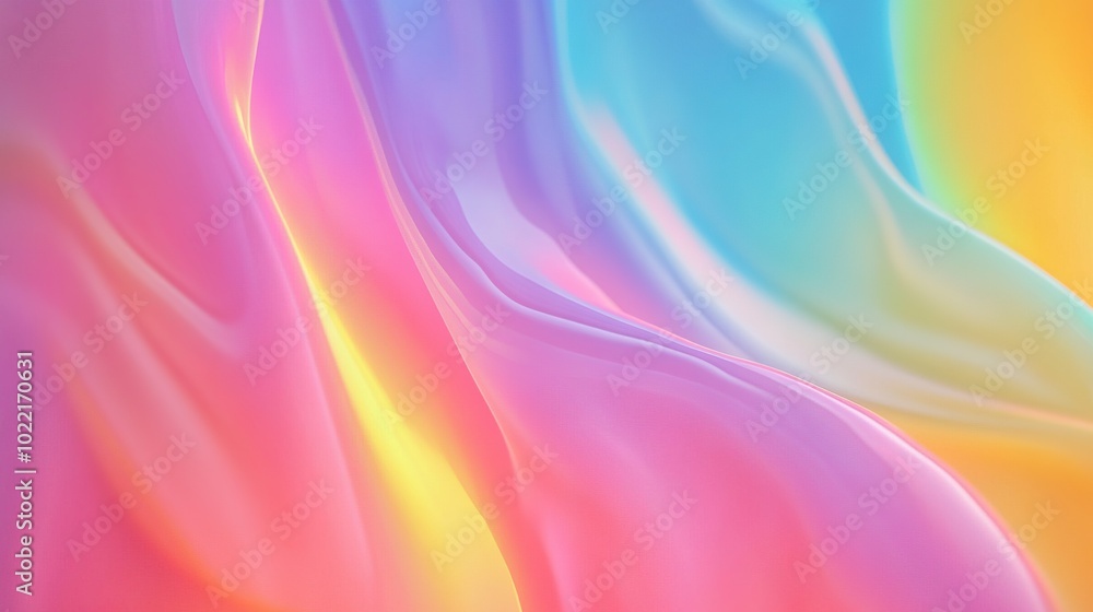 Colorful Abstract Waves of Light and Soft Patterns Colorful Abstract Waves of Light and Soft Patterns