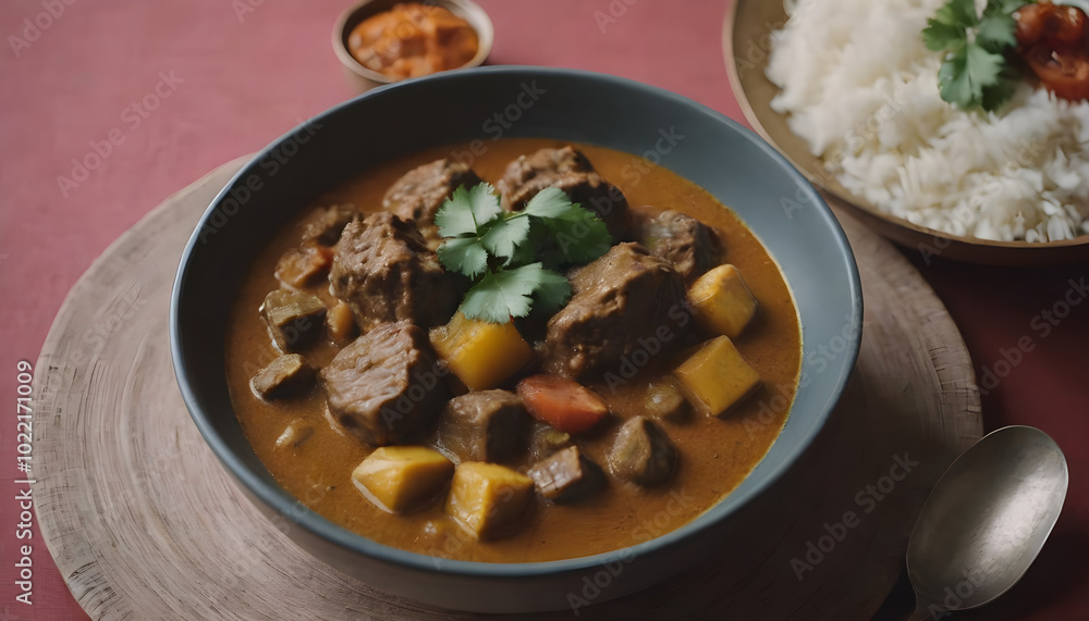 indian lamb curry in a bowl indian lamb curry in a bowl