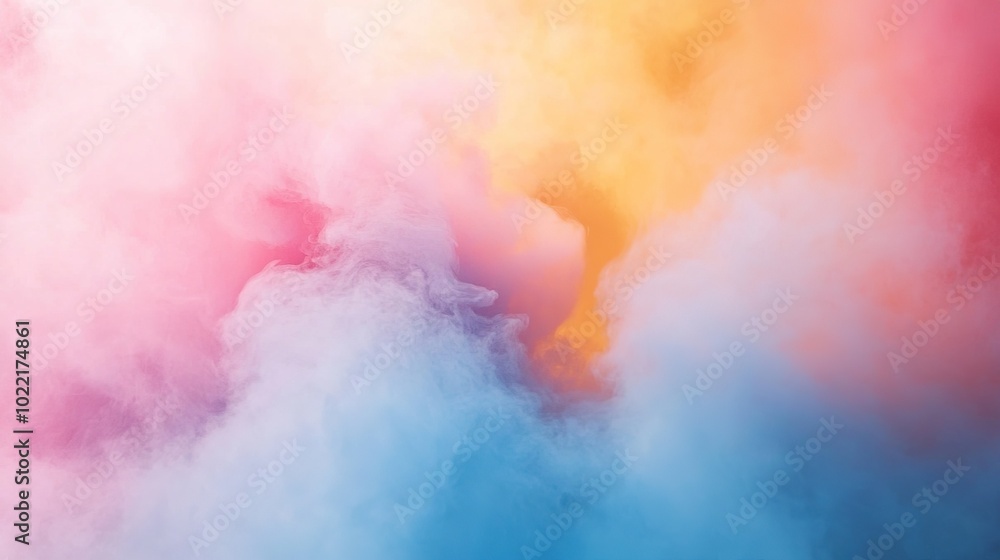 Naklejka premium Colorful Smoke Abstract Background for Creative Use