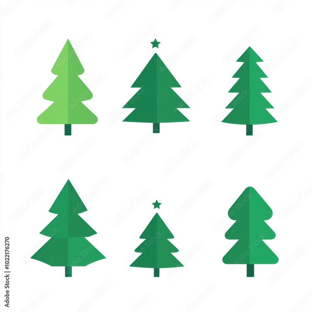 Fototapeta premium Vector illustration of Christmas tree