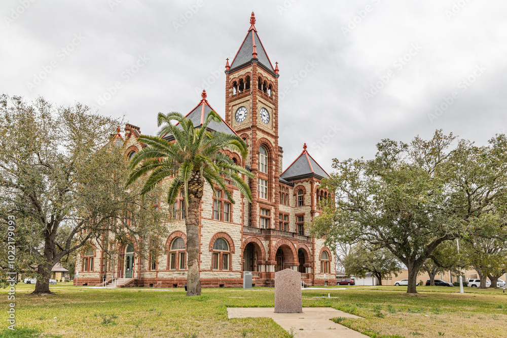 The DeWitt County Courthouse in Cuero, Texas.