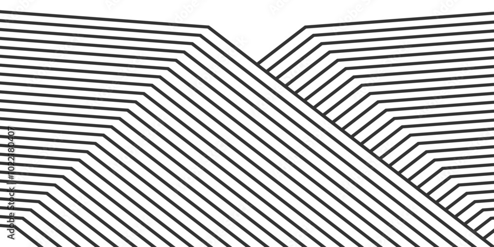 Abstract black and white wave lines pattern on white background Abstract black and white wave lines pattern on white background