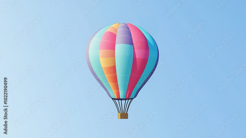 Fototapeta premium Colorful Animated Balloon Design, Capturing Playfulness and Joy, Perfect for Celebrations, Events, and Festive Occasions in Various Styles