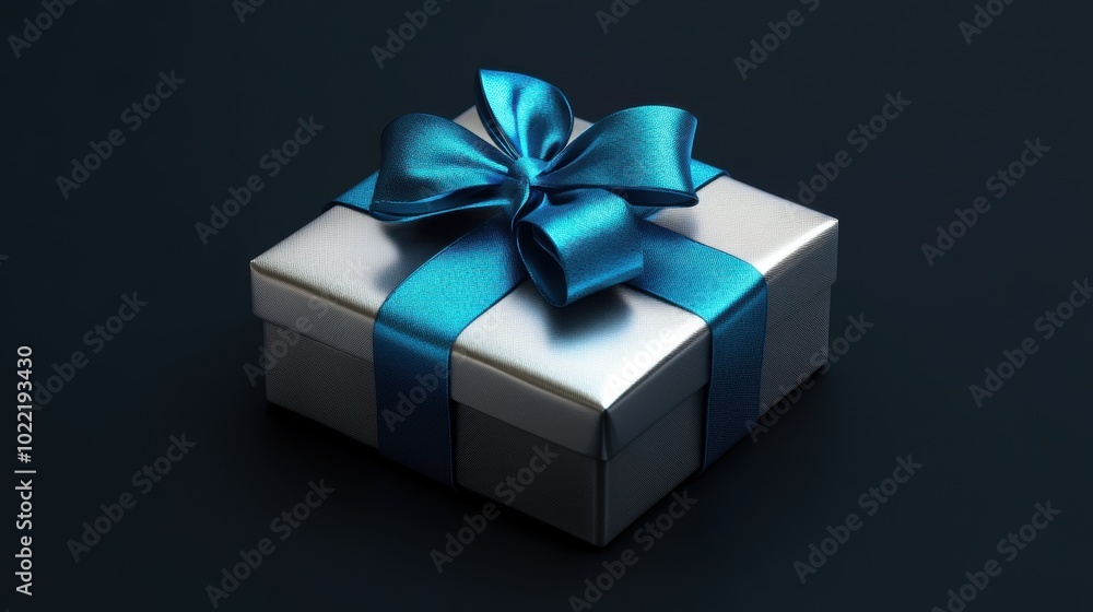 Gift box for holiday closeup view Gift box for holiday closeup view