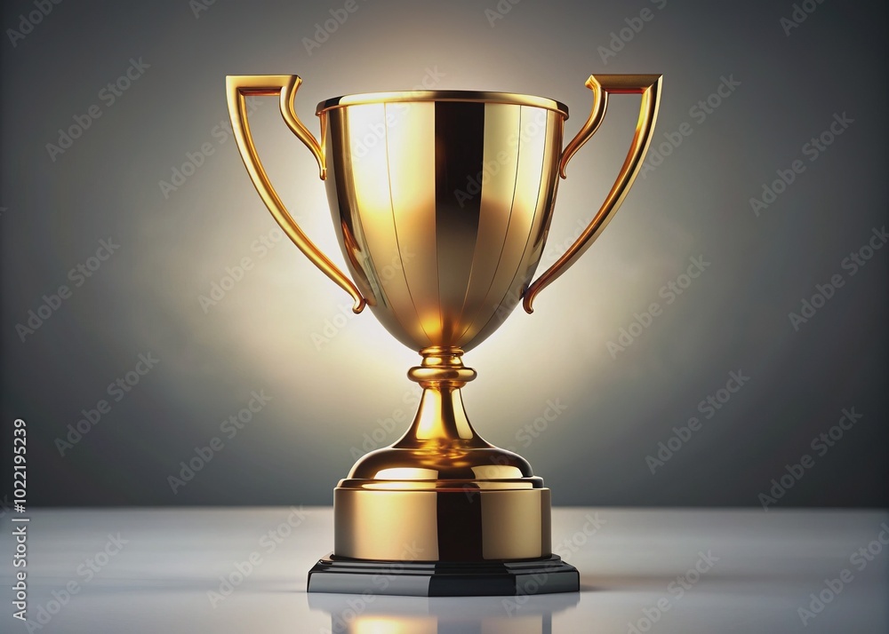 A luxurious gold trophy stands tall on a white transparent background, its metallic surface glistening with radiant shine, symbolizing excellence and grand achievement. A luxurious gold trophy stands tall on a white transparent background, its metallic surface glistening with radiant shine, symbolizing excellence and grand achievement.