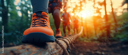 Empowering outdoor fitness, overcoming challenges with a prosthetic leg in a boot camp environment.