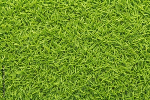 Vibrant lime green grass lawn with intricate blades and subtle shading, repeating seamlessly for use as a texture or background in various design applications.