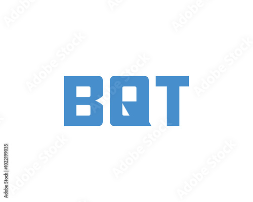 BQT logo design vector template. BQT