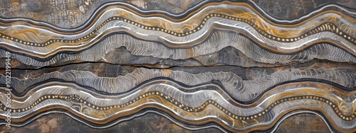 Aboriginal Heritage Wall Art, showcasing intricate grey patterns reflecting Australian Indigenous culture and craftsmanship.