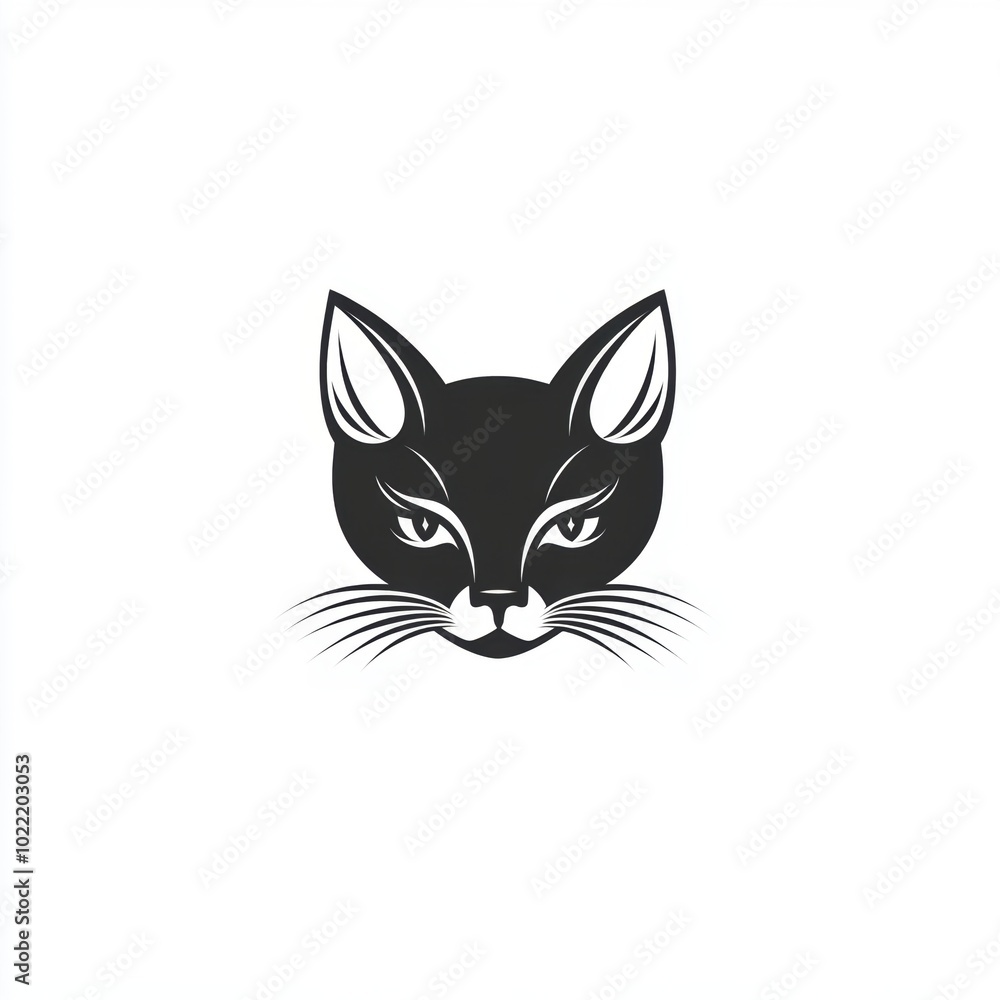 Black cat. Halloween decoration element. Black cat. Halloween decoration element.