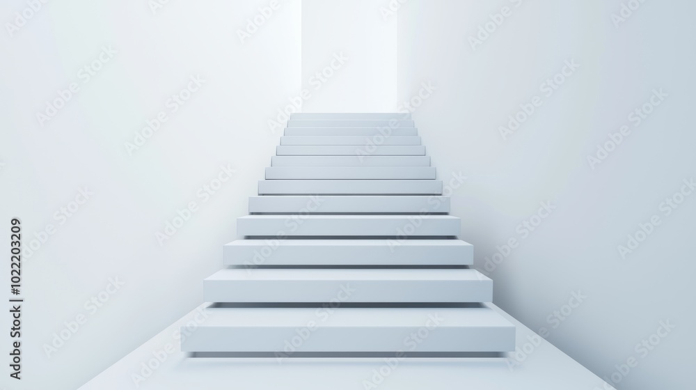 Abstract Steps Suspended in Air Concept Abstract Steps Suspended in Air Concept