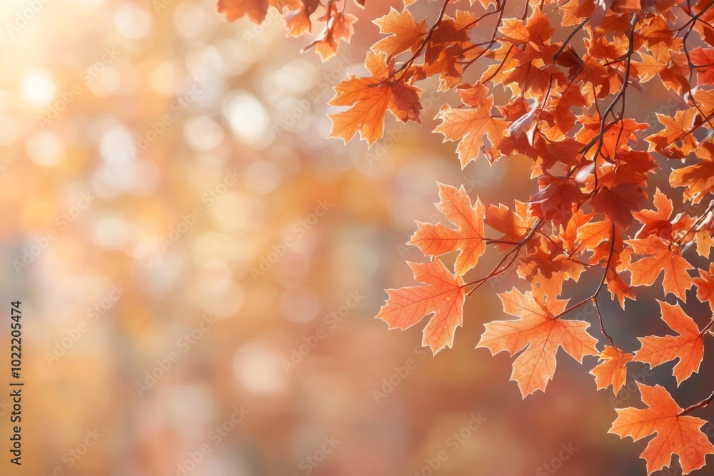 Fallen Leaves Season Background created with Generative AI Fallen Leaves Season Background created with Generative AI