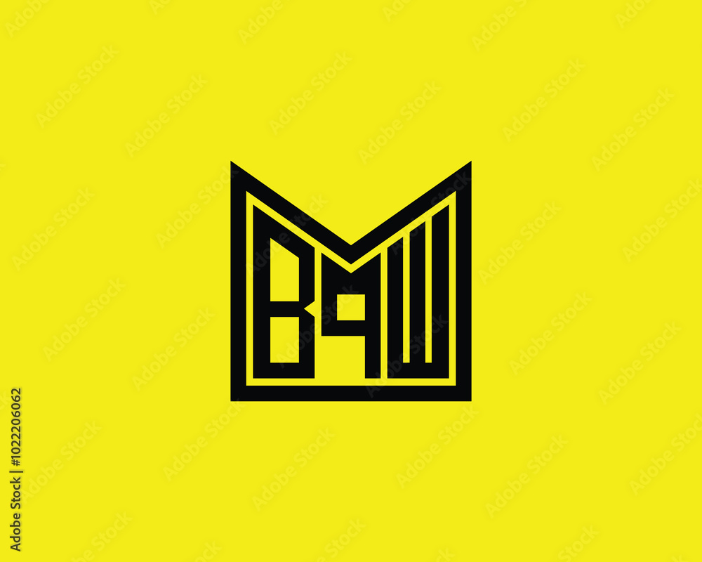 BQW logo design vector template. BQW BQW logo design vector template. BQW