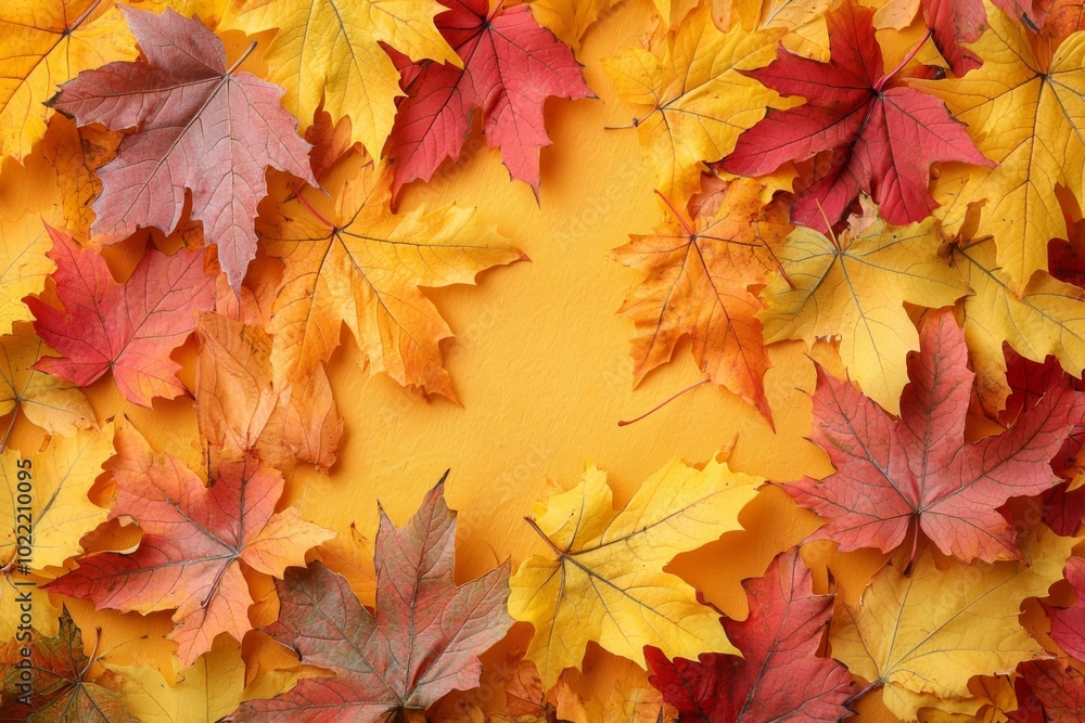 Fallen Leaves Season Background created with Generative AI Fallen Leaves Season Background created with Generative AI