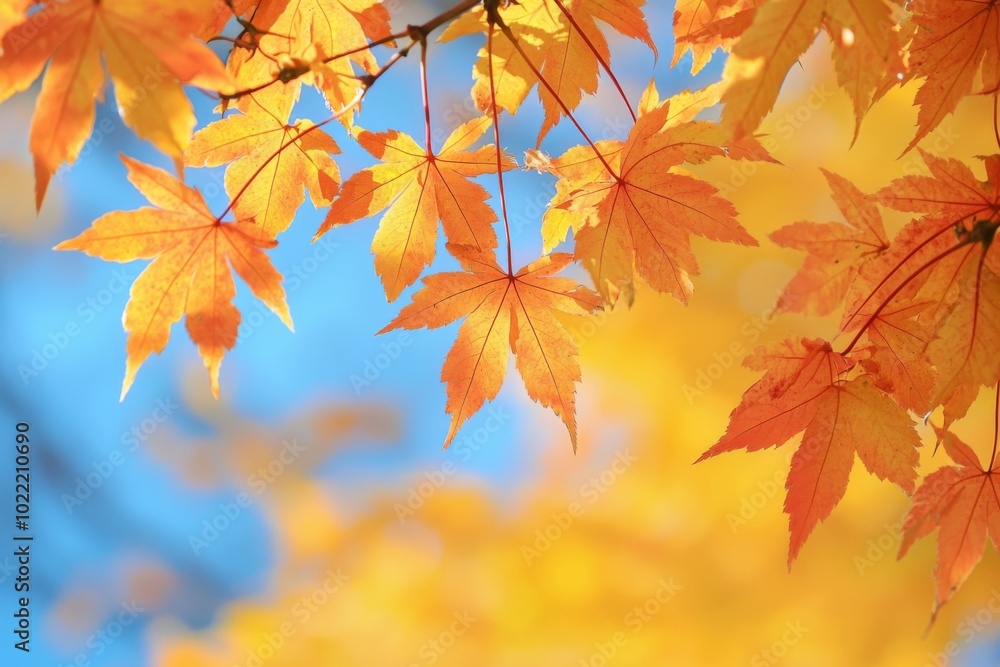 Fallen Leaves Season Background created with Generative AI Fallen Leaves Season Background created with Generative AI