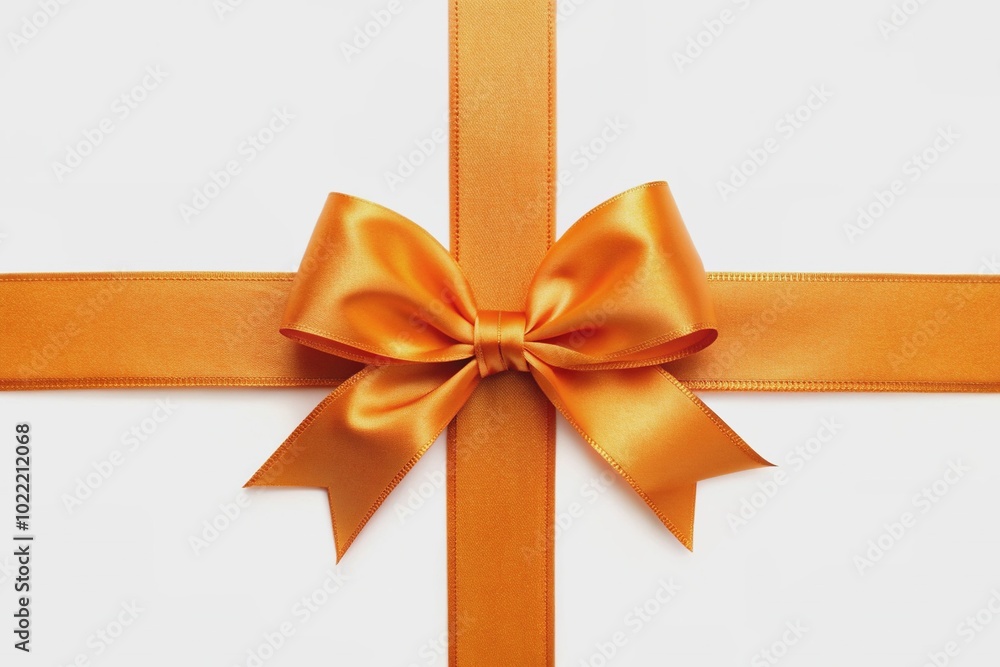 Vibrant orange bow adorned with horizontal and vertical cross ribbon adds a touch of elegance and sophistication to wedding invitations, greeting cards, certificates, coupons, and gift boxes. Vibrant orange bow adorned with horizontal and vertical cross ribbon adds a touch of elegance and sophistication to wedding invitations, greeting cards, certificates, coupons, and gift boxes.