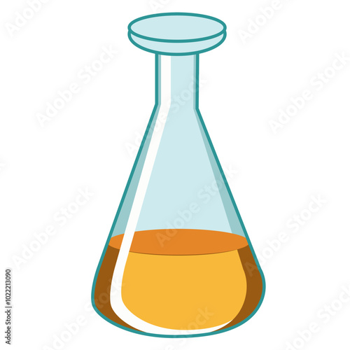 Laboratory flask with chemical reagent