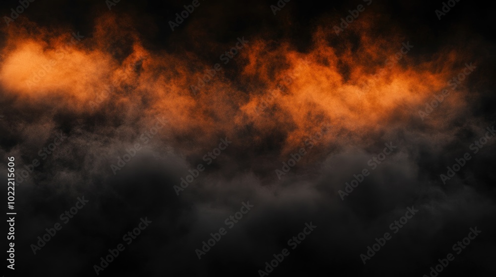 Abstract Background with Orange and Gray Smoke Abstract Background with Orange and Gray Smoke