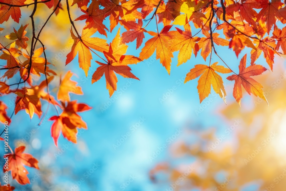 Fallen Leaves Season Background created with Generative AI Fallen Leaves Season Background created with Generative AI