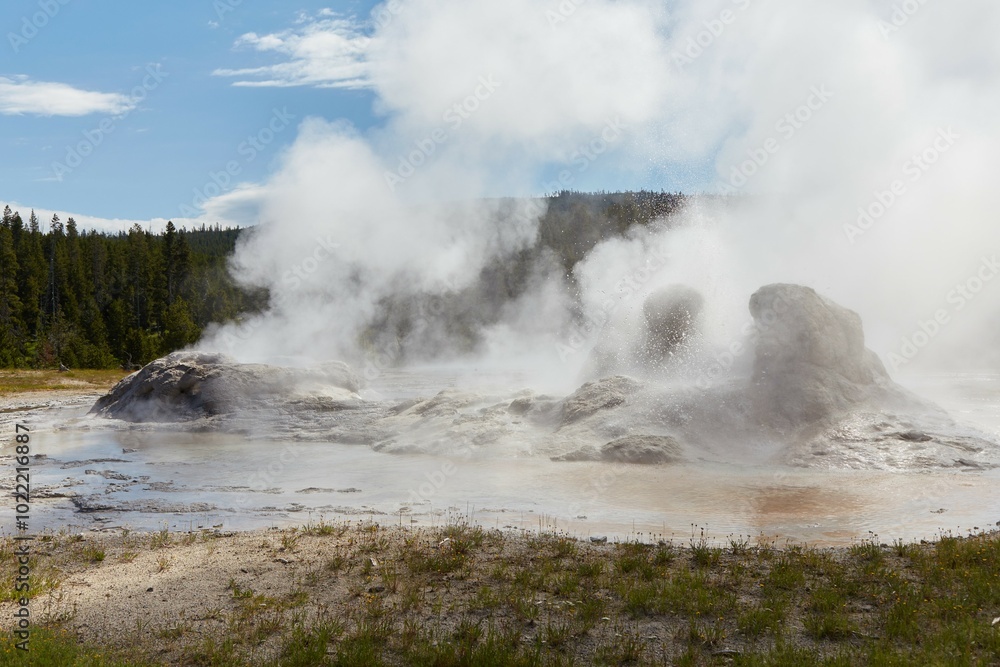 Yellowstone's Upper Geyser Basin, home to Old Faithful and more Yellowstone's Upper Geyser Basin, home to Old Faithful and more