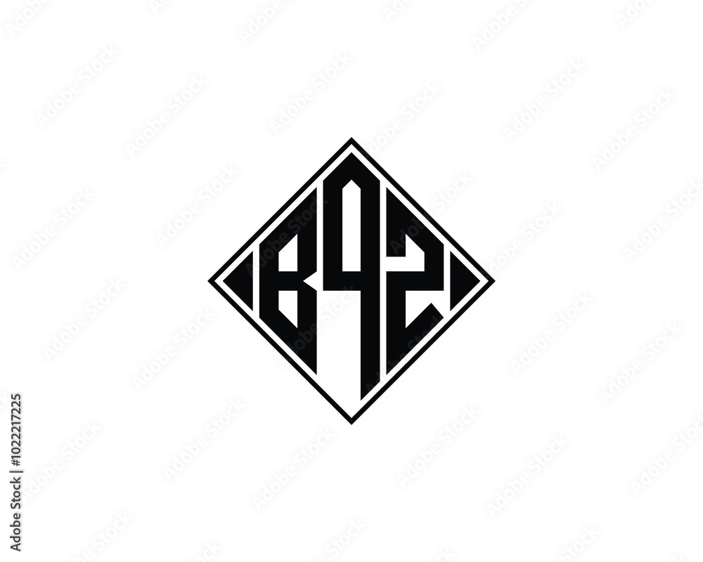 BQZ logo design vector template. BQZ BQZ logo design vector template. BQZ