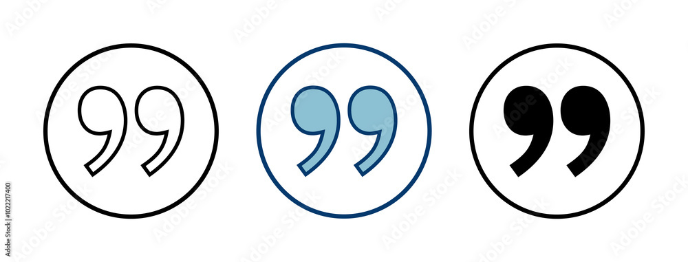 Quote icon vector isolated on white background. Quote sign icon. Quotation mark symbol. Quote icon vector isolated on white background. Quote sign icon. Quotation mark symbol.