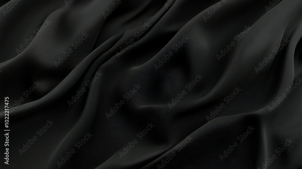 Elegant Black Fabric Texture for Design Projects Elegant Black Fabric Texture for Design Projects