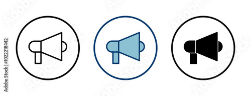 Megaphone icon vector isolated on white background. Loudspeaker icon vector. Volume icon