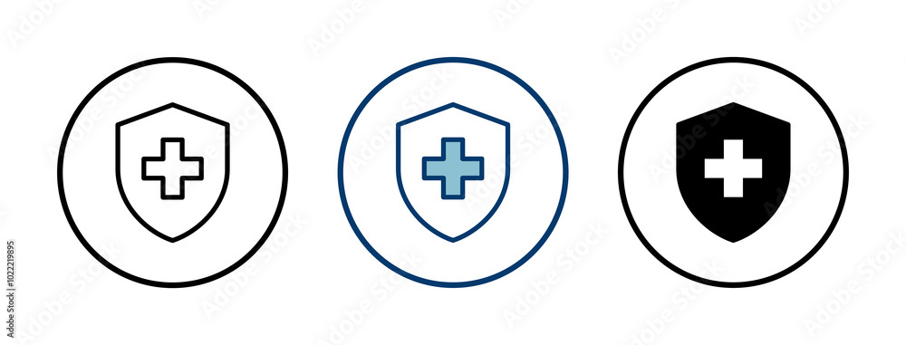 Health insurance icon vector isolated on white background. Insurance health document icon Health insurance icon vector isolated on white background. Insurance health document icon