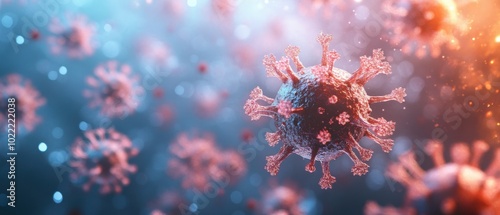 Virus interactions in a microscopic view at night