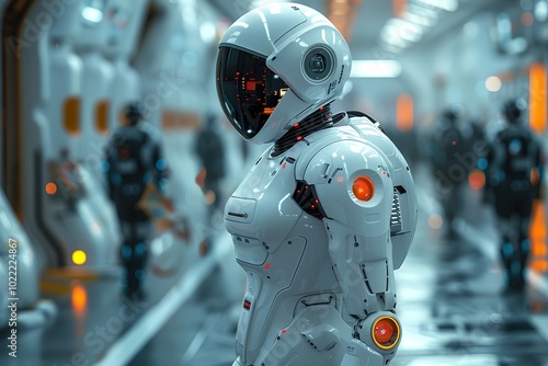 Wallpaper Mural futuristic healthcare system ai patients treatment plans technology robot space free Torontodigital.ca