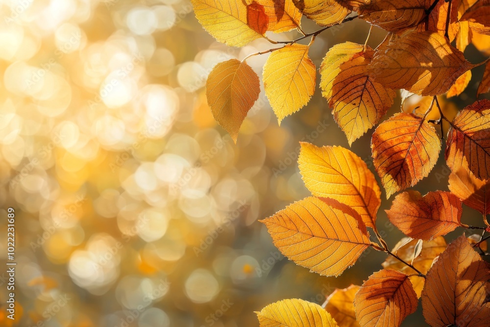 Fallen Leaves Season Background created with Generative AI Fallen Leaves Season Background created with Generative AI