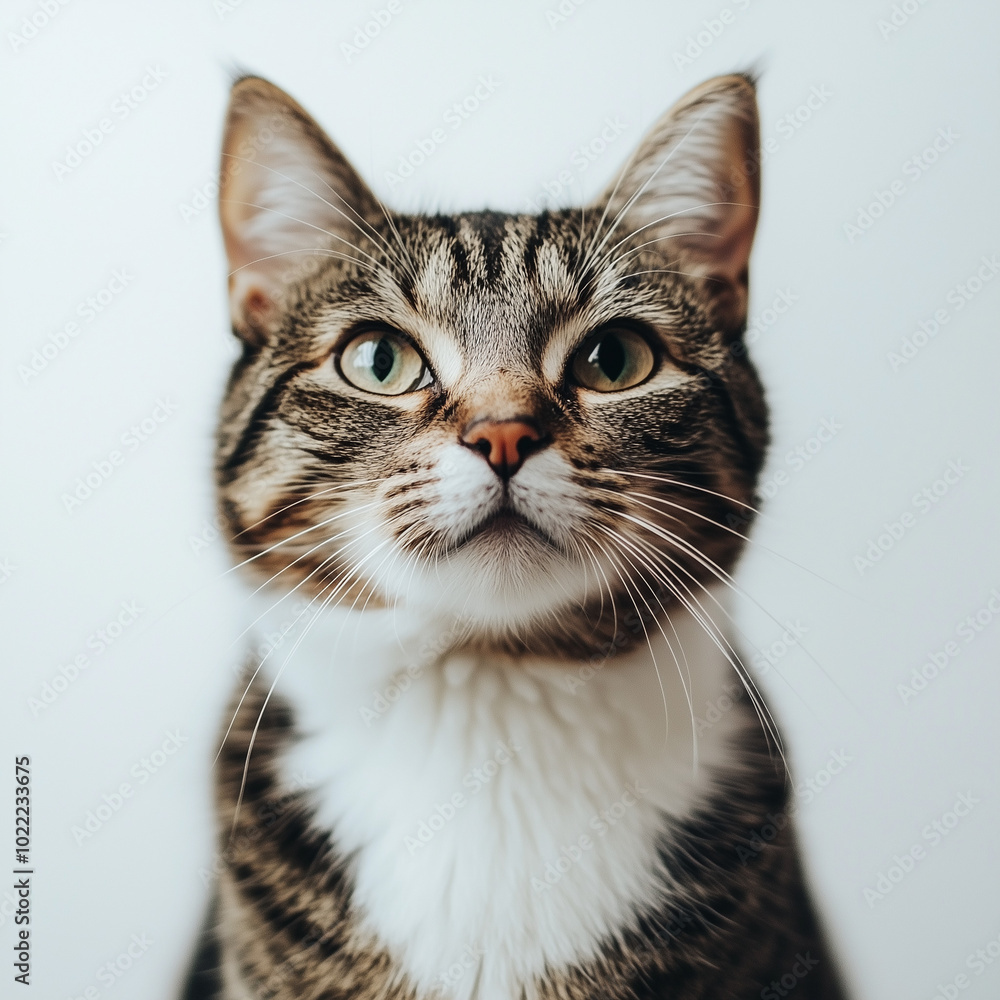 Obraz premium a cat with white background