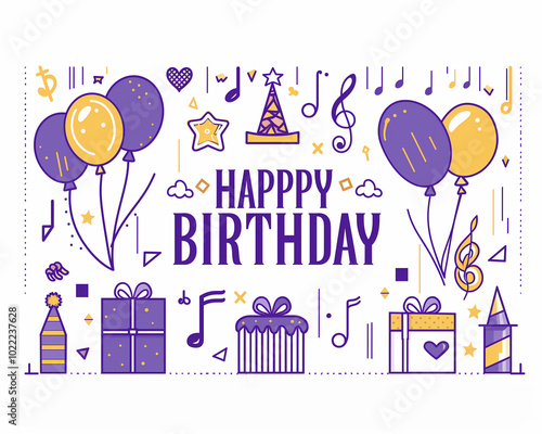 set of birthday party