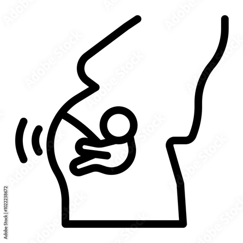 Baby bump icon
