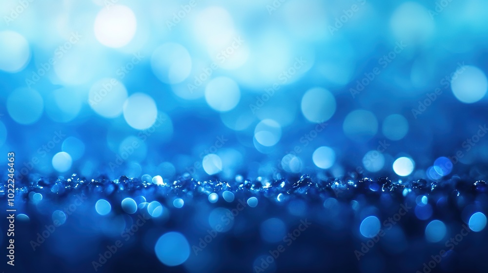 Blue Bokeh Background with Gentle Shine and Depth Blue Bokeh Background with Gentle Shine and Depth