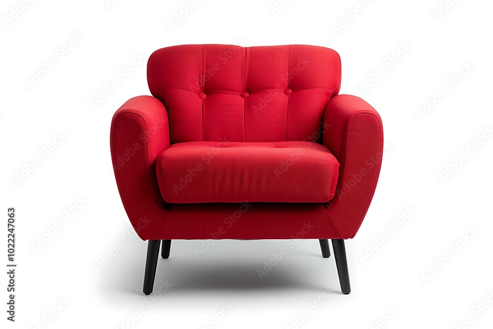 Red chair isolated on white background Red chair isolated on white background
