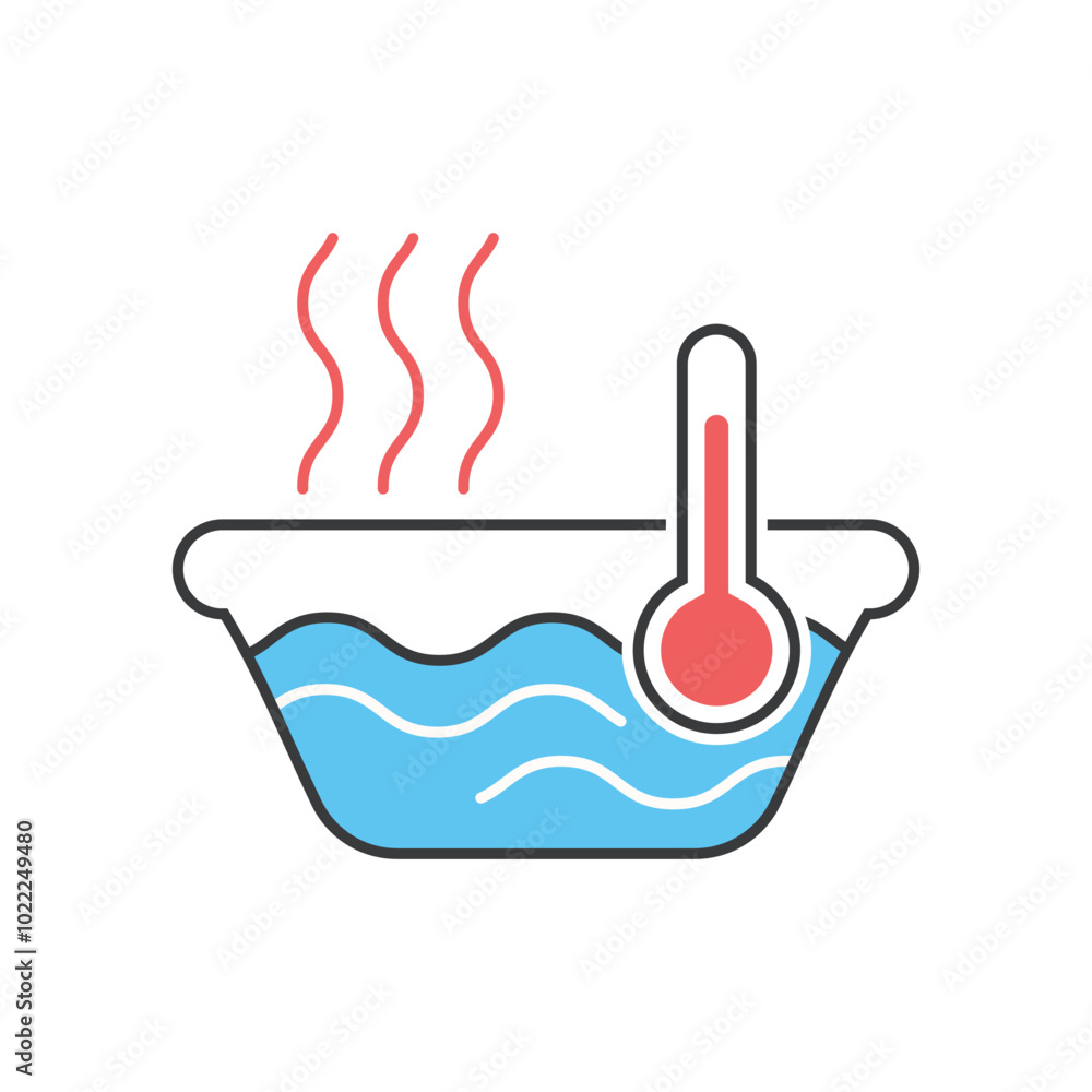 hot water vector icon flat vector design illustration hot water vector icon flat vector design illustration