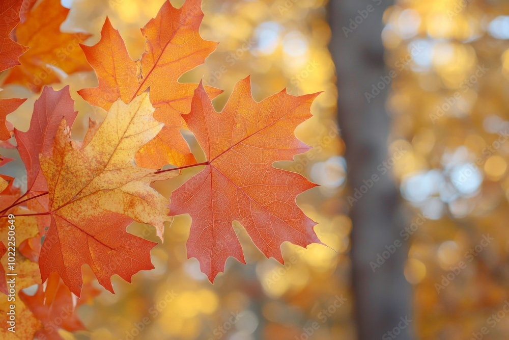 Fallen Leaves Season Background created with Generative AI Fallen Leaves Season Background created with Generative AI