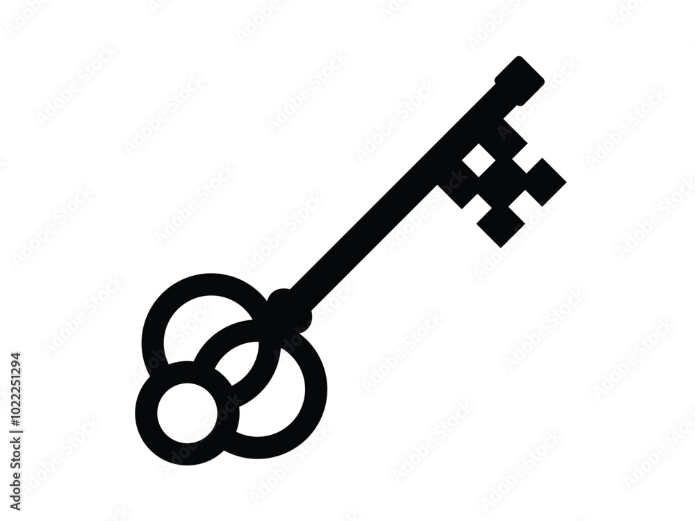 classic key icon vector design illustration classic key icon vector design illustration