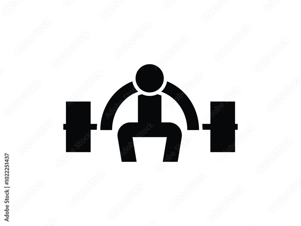 weightlifting icon vector design illustration weightlifting icon vector design illustration